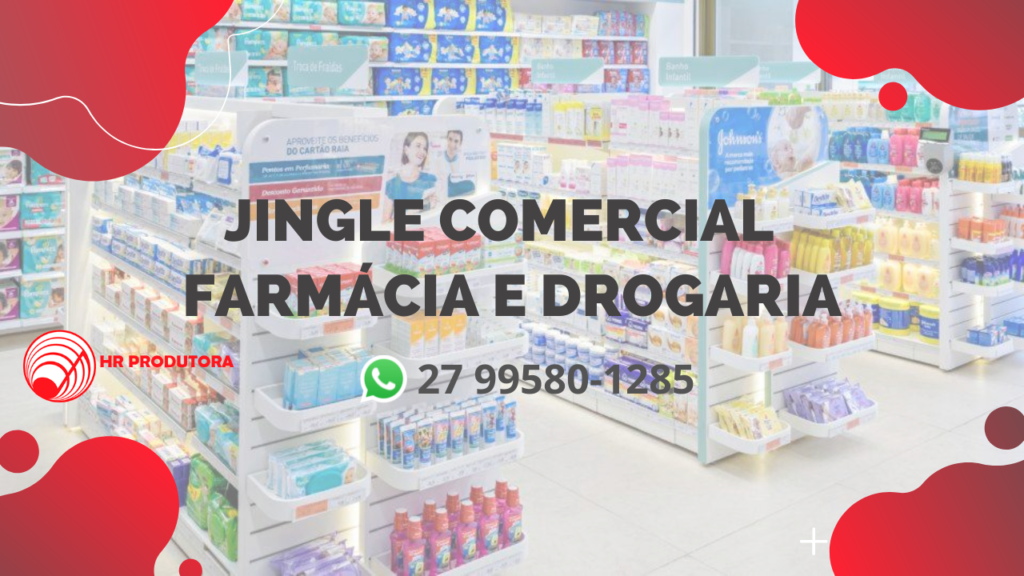 O Jingle comercial farmácia e drogaria ajudará a carimbar, propagar na mente das pessoas sua Marca, sua Empresa.